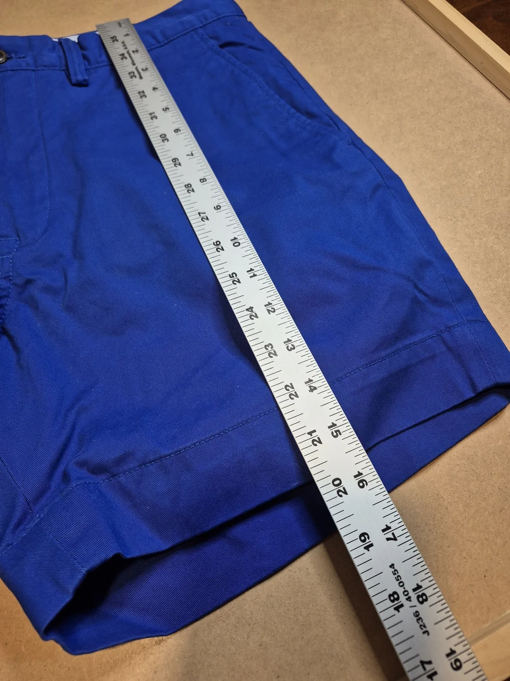 Ralph Lauren Royal Blue Flat-Front Cotton Shorts 4561/7